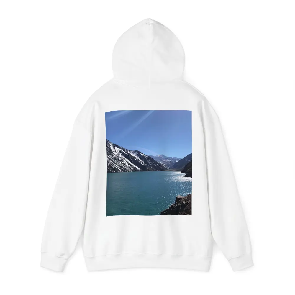 Turquoise Mountain Lake Clear Blue Sky – Hoodies