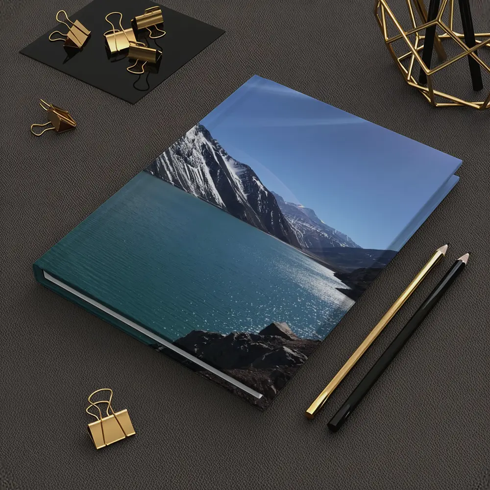Turquoise Mountain Lake Clear Blue Sky – Notebooks