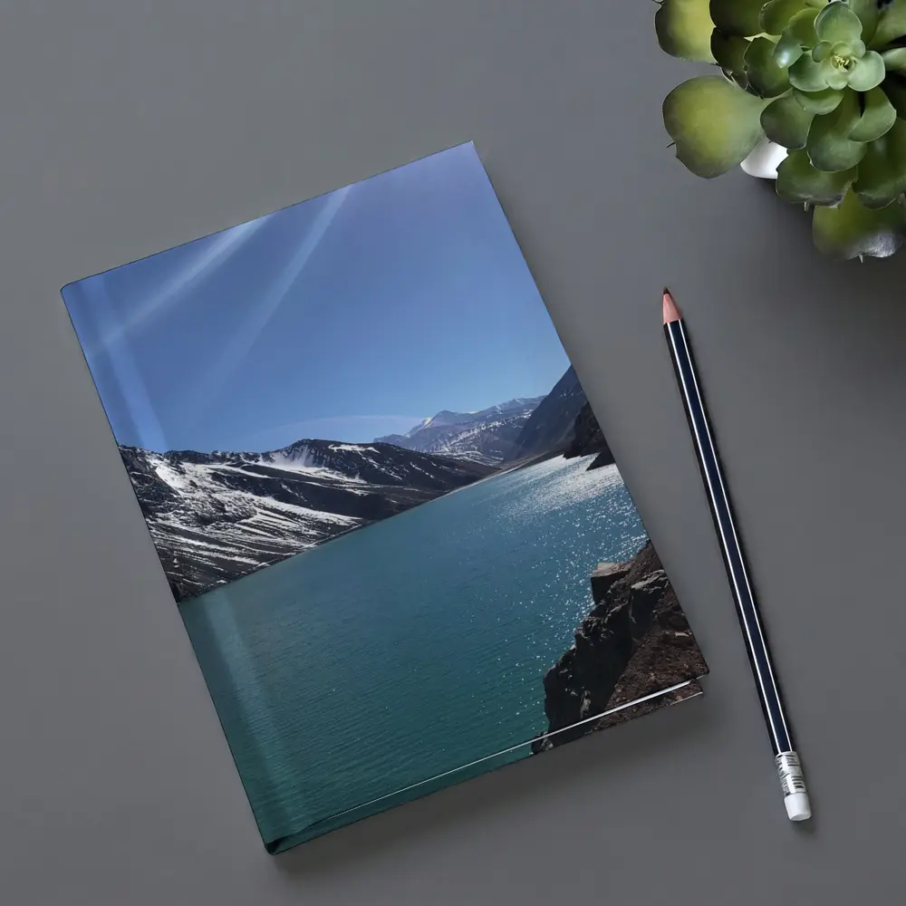 Turquoise Mountain Lake Clear Blue Sky – Notebooks