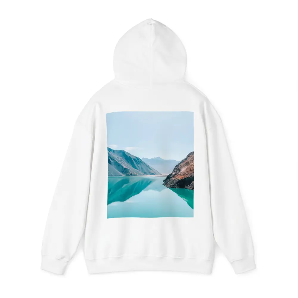 Turquoise Mountain Lake Calm Reflection – Hoodies