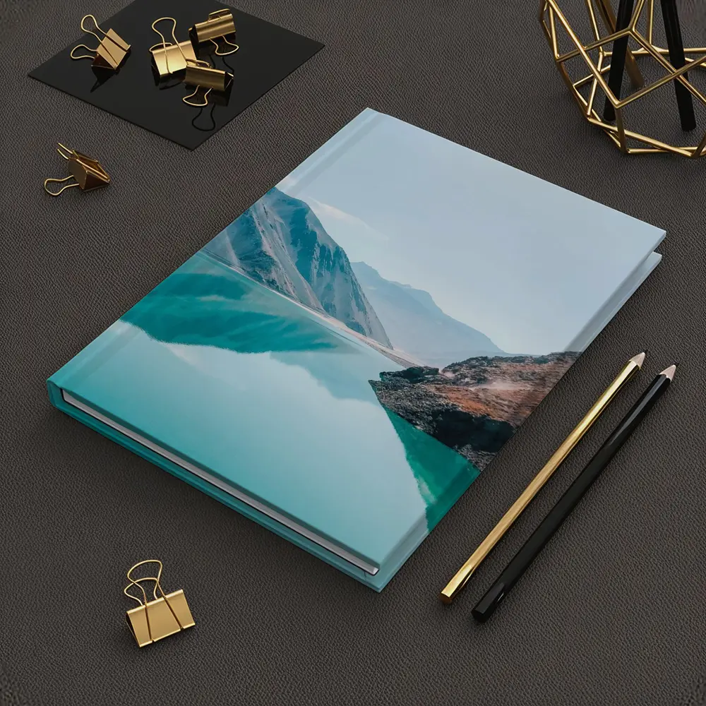 Turquoise Mountain Lake Calm Reflection – Notebooks