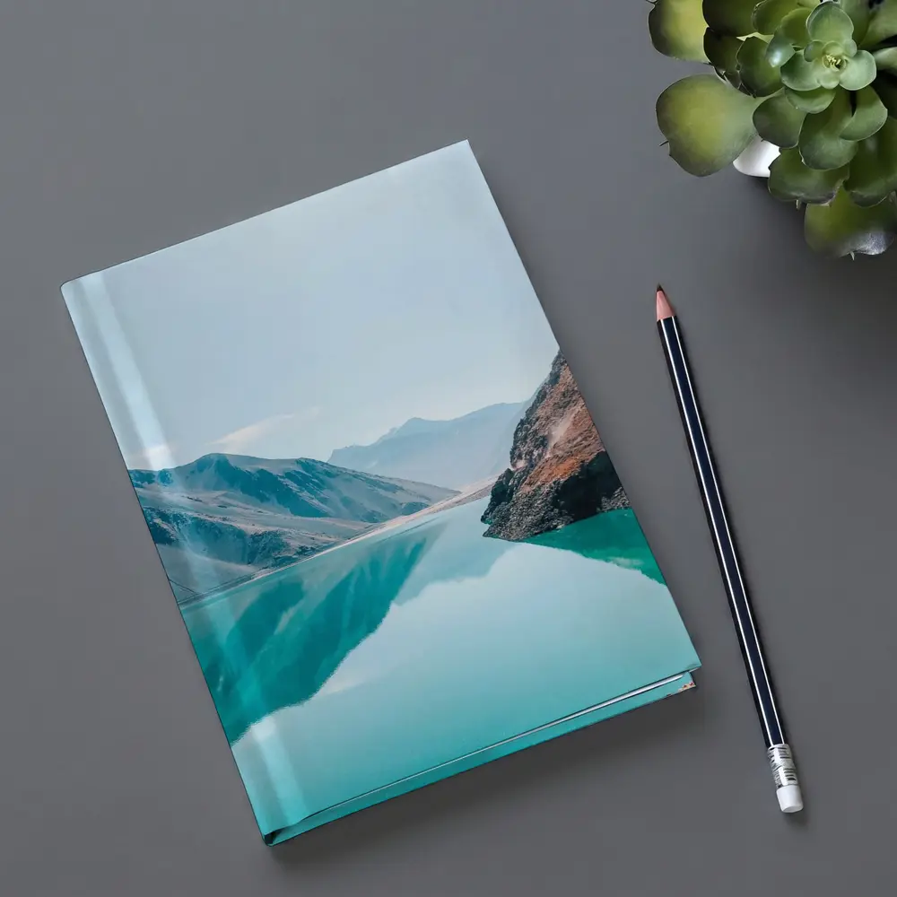 Turquoise Mountain Lake Calm Reflection – Notebooks