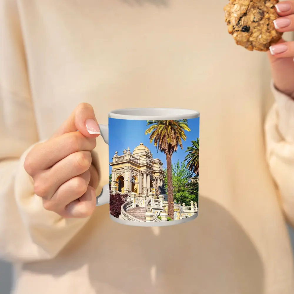 Cerro Santa Lucia Hill Santiago Chile Architecture – Mugs