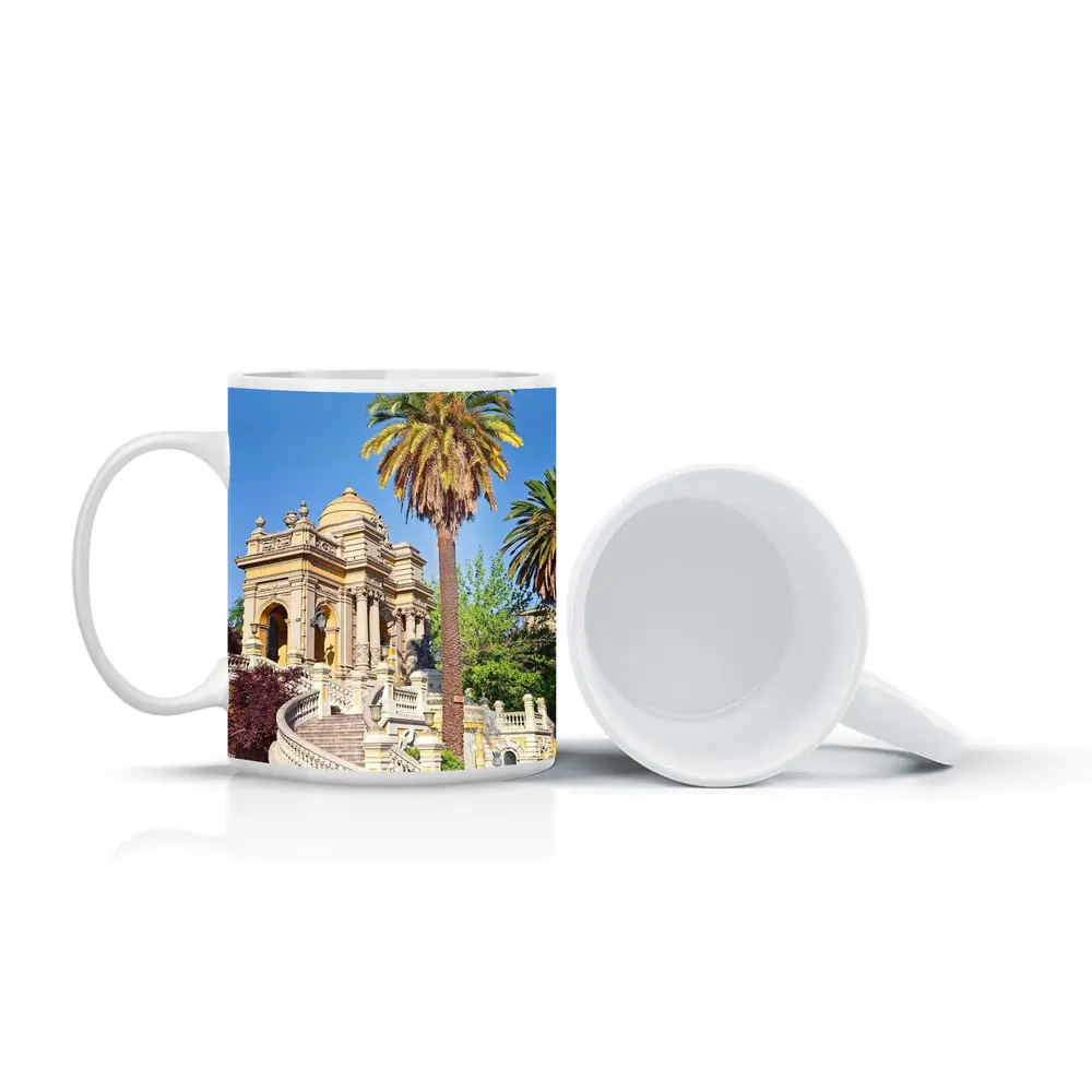 Cerro Santa Lucia Hill Santiago Chile Architecture – Mugs