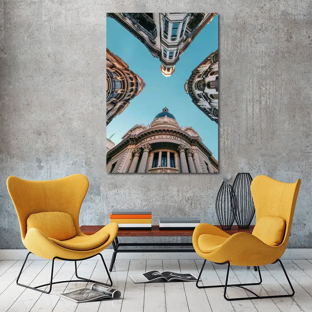 Bolsa de Comercio Buenos Aires Sky View – Wall Art