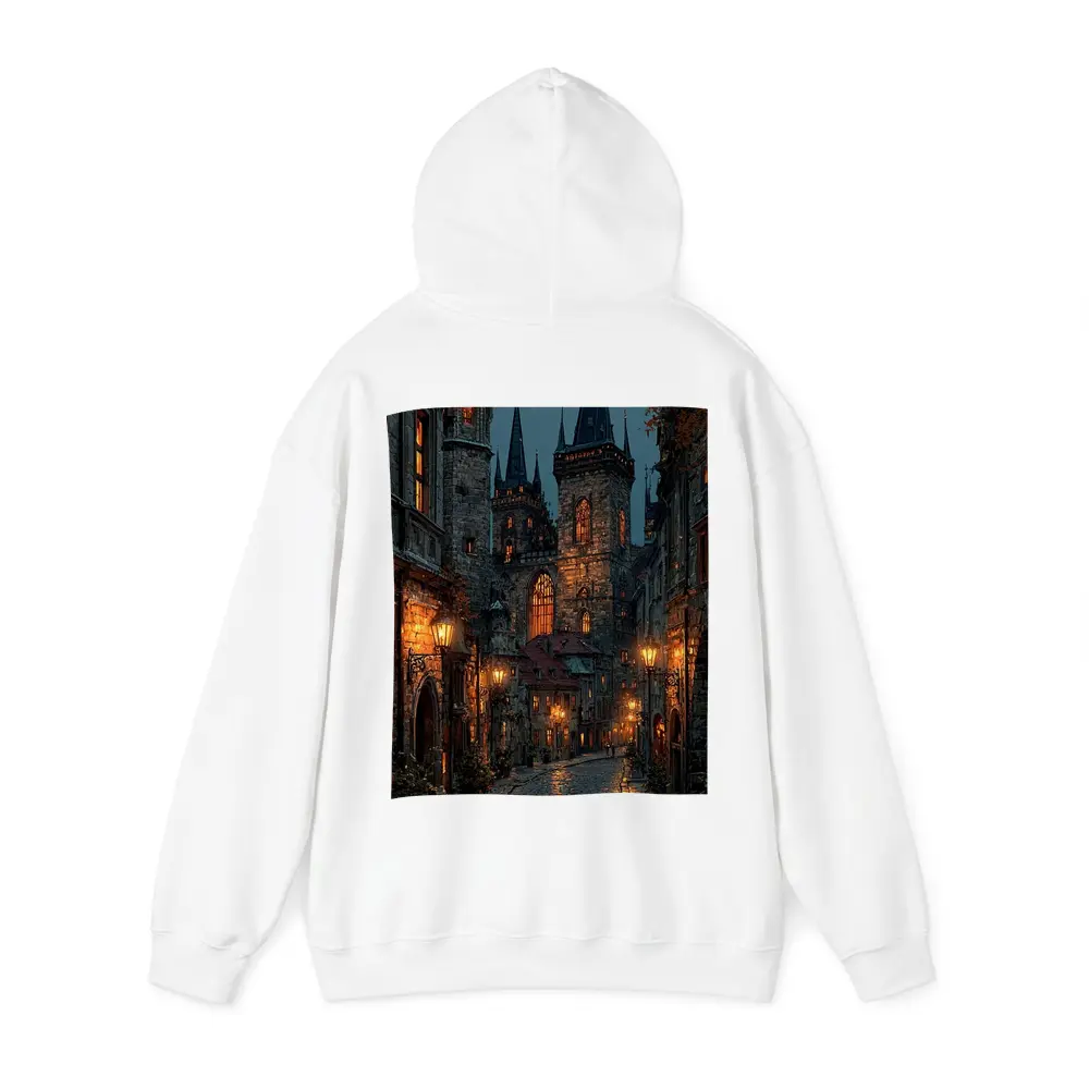 Prague Old Town Gothic Night Street Scene – Hoodies
