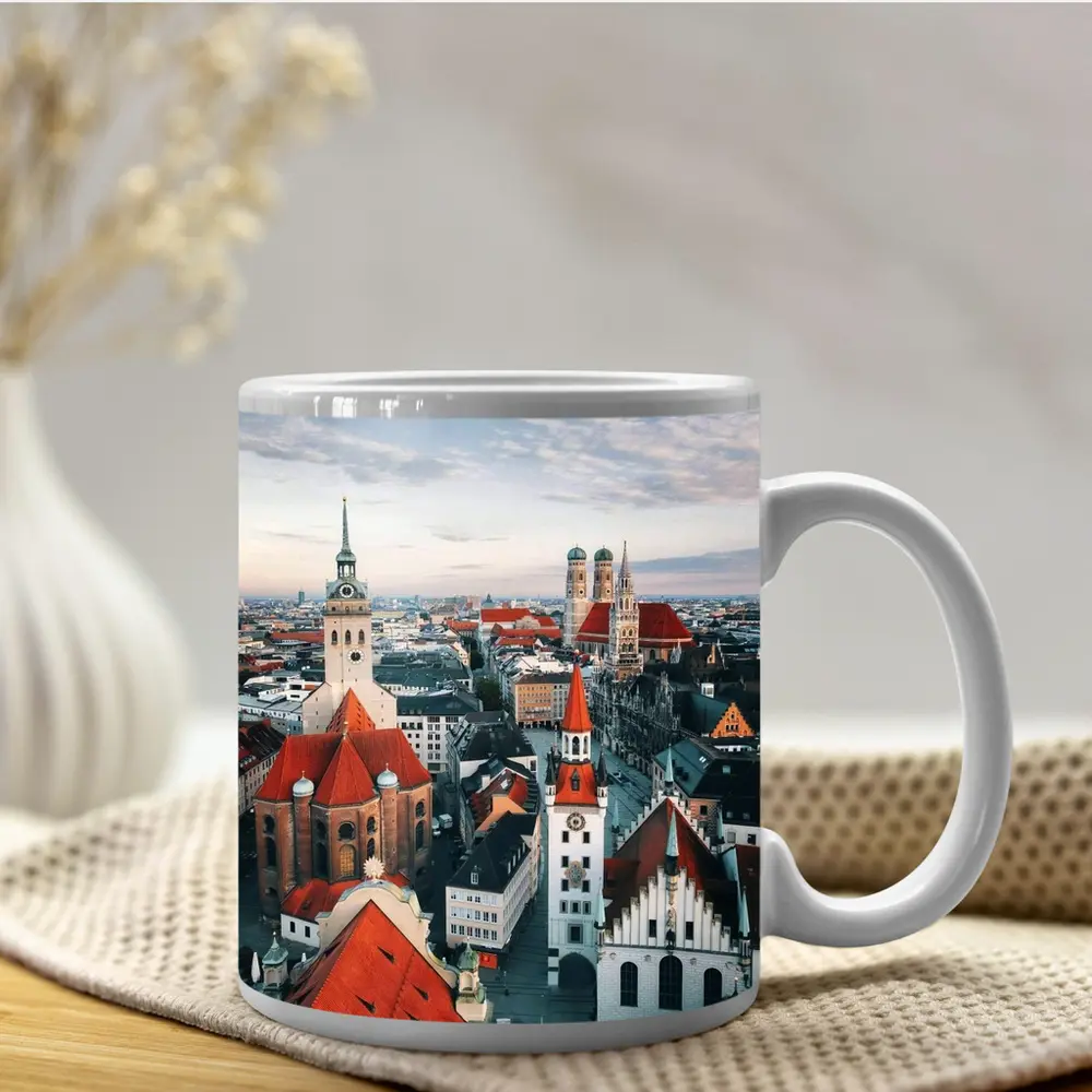 Munich Old Town Aerial View Bavaria Germany – Mugs