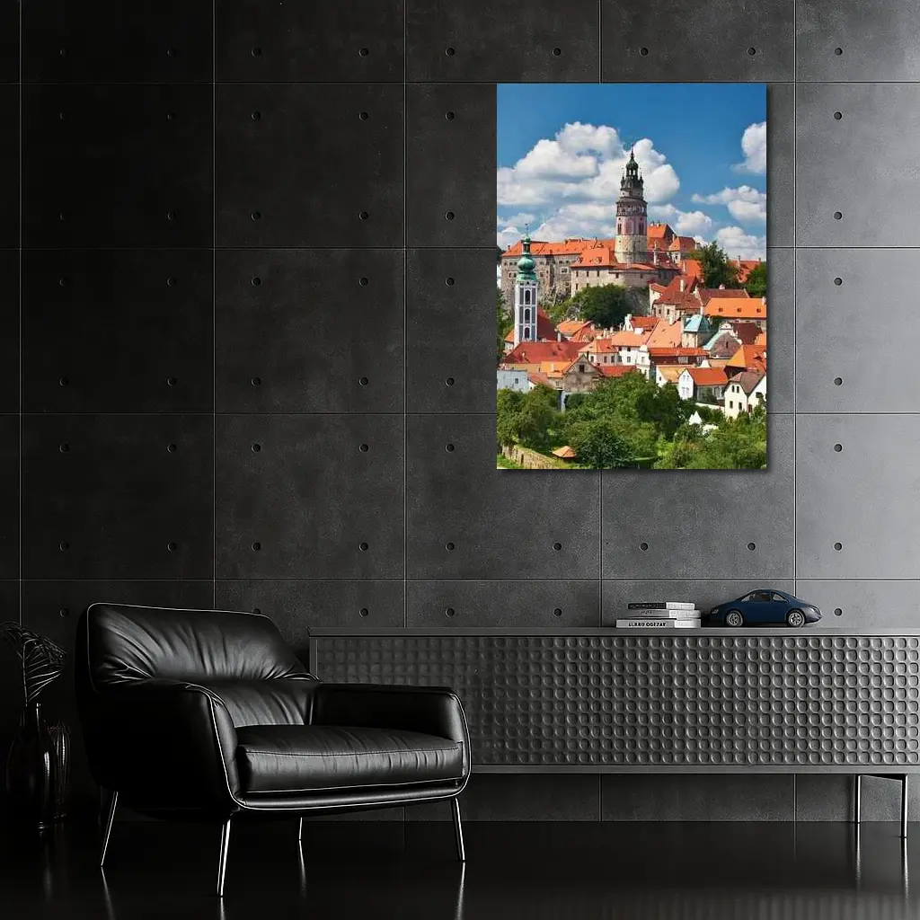 Cesky Krumlov Castle Tower Old Town – Wall Art