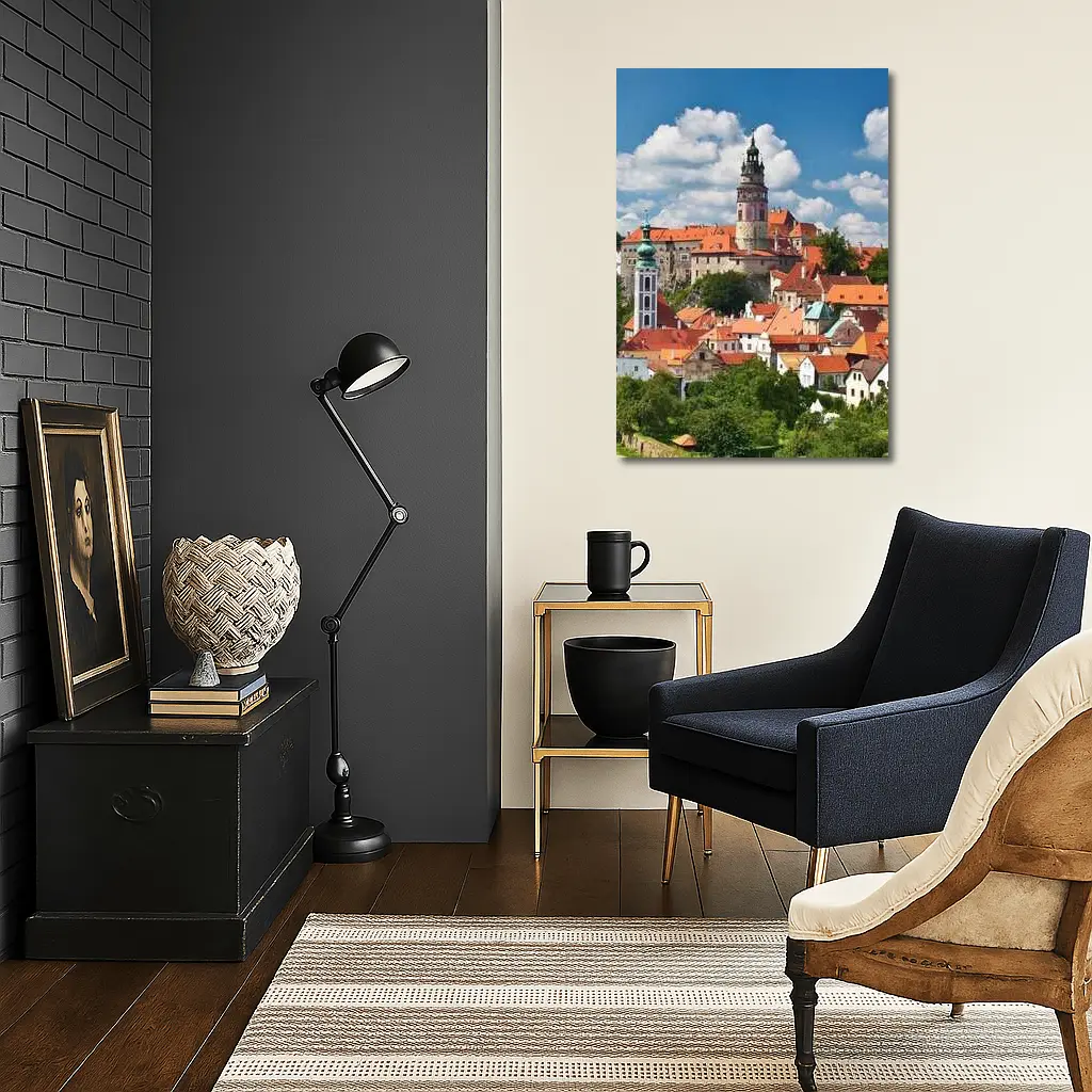 Cesky Krumlov Castle Tower Old Town – Wall Art