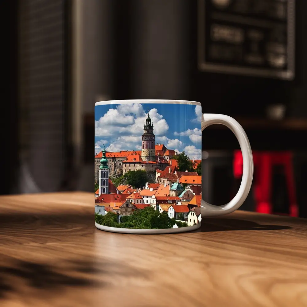 Cesky Krumlov Castle Tower Old Town – Mugs