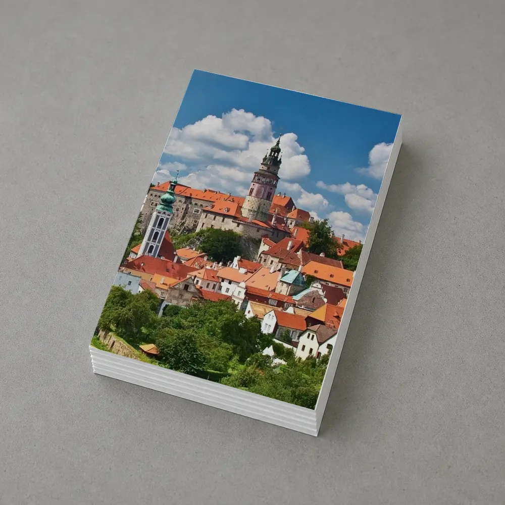 Cesky Krumlov Castle Tower Old Town – Postcards