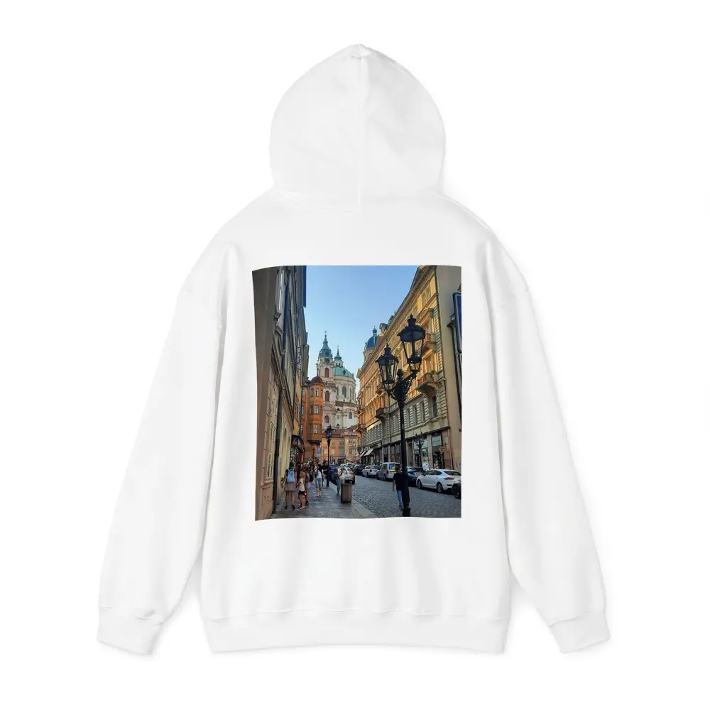 Prague Old Town Cobblestone Street Baroque Church – Hoodies
