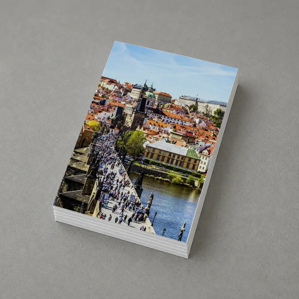 Charles Bridge Prague Old Town Aerial View – Postcards