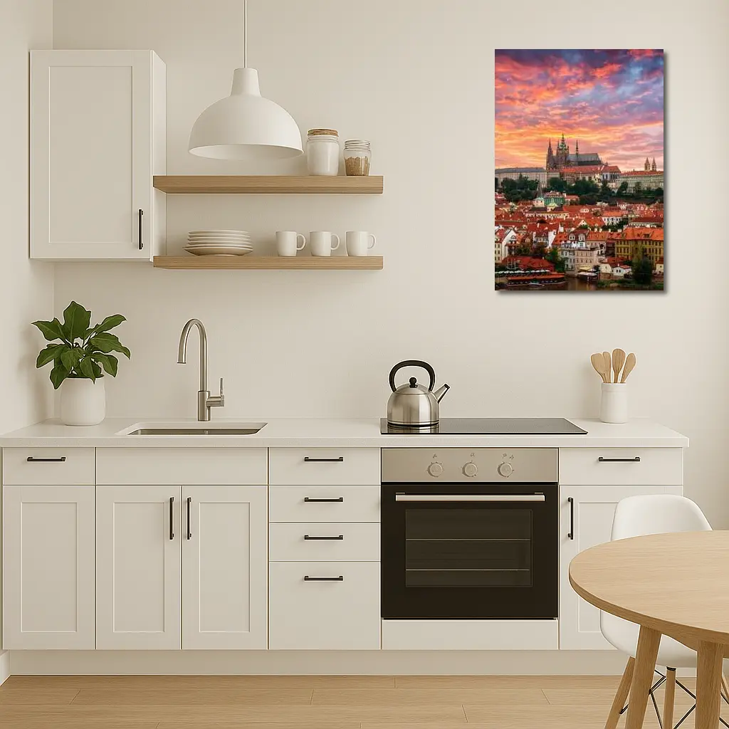 Prague Castle Skyline at Dramatic Sunset – Wall Art