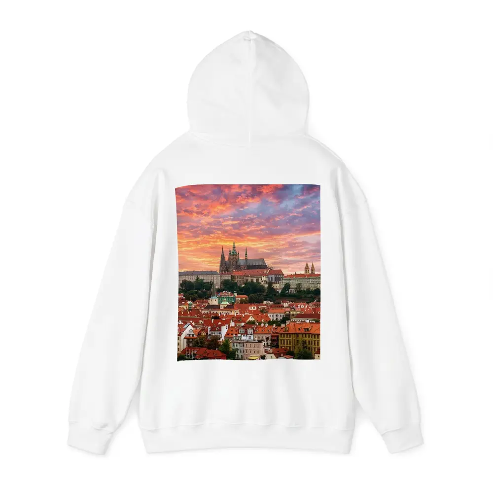 Prague Castle Skyline at Dramatic Sunset – Hoodies
