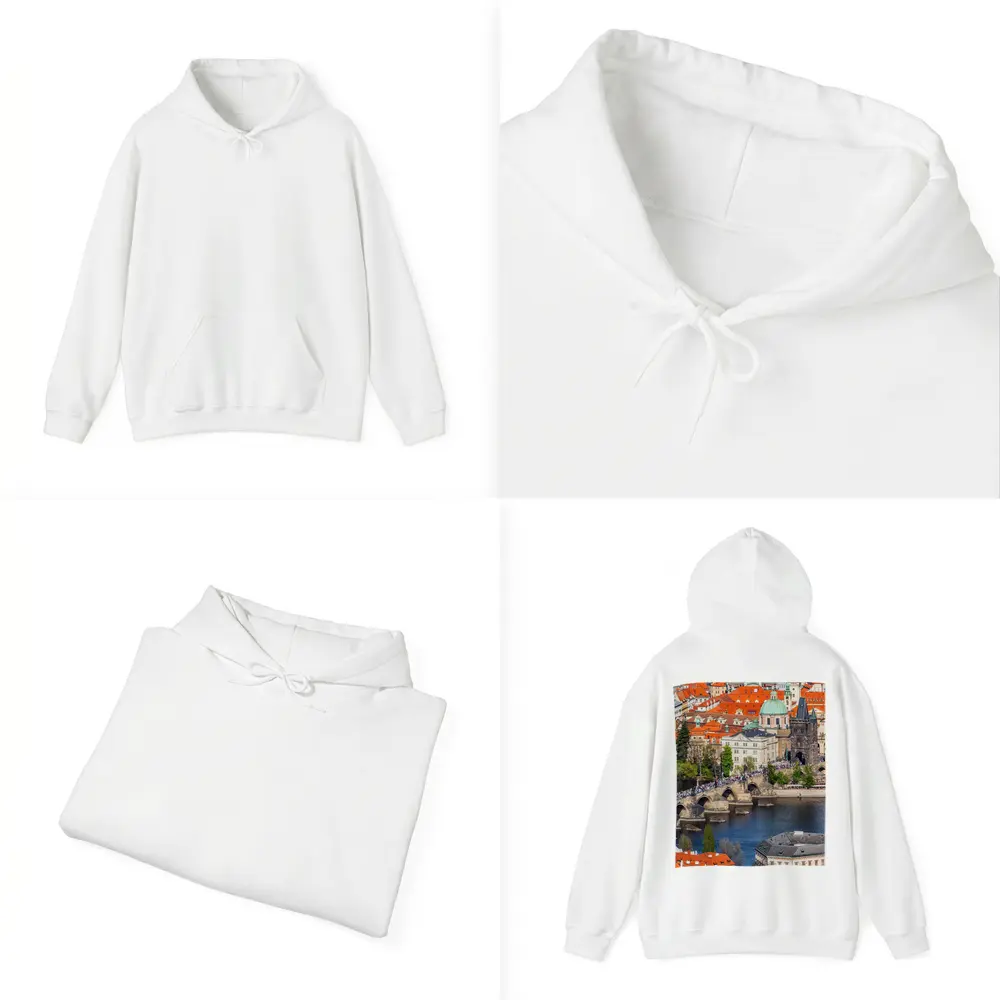 Prague Charles Bridge Vltava River Old Town – Hoodies