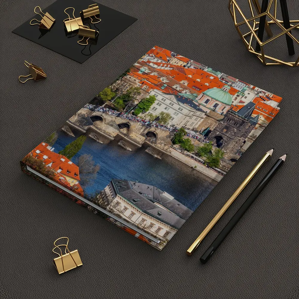 Prague Charles Bridge Vltava River Old Town – Notebooks