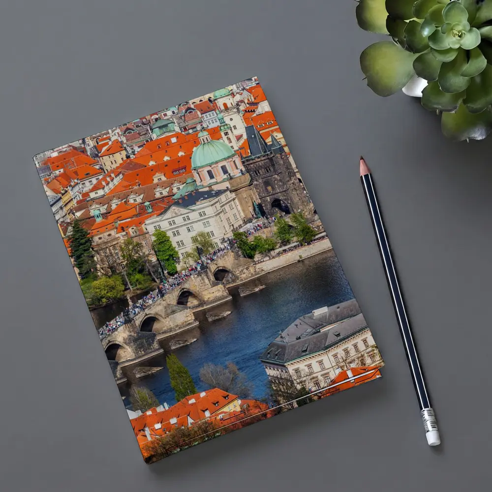 Prague Charles Bridge Vltava River Old Town – Notebooks