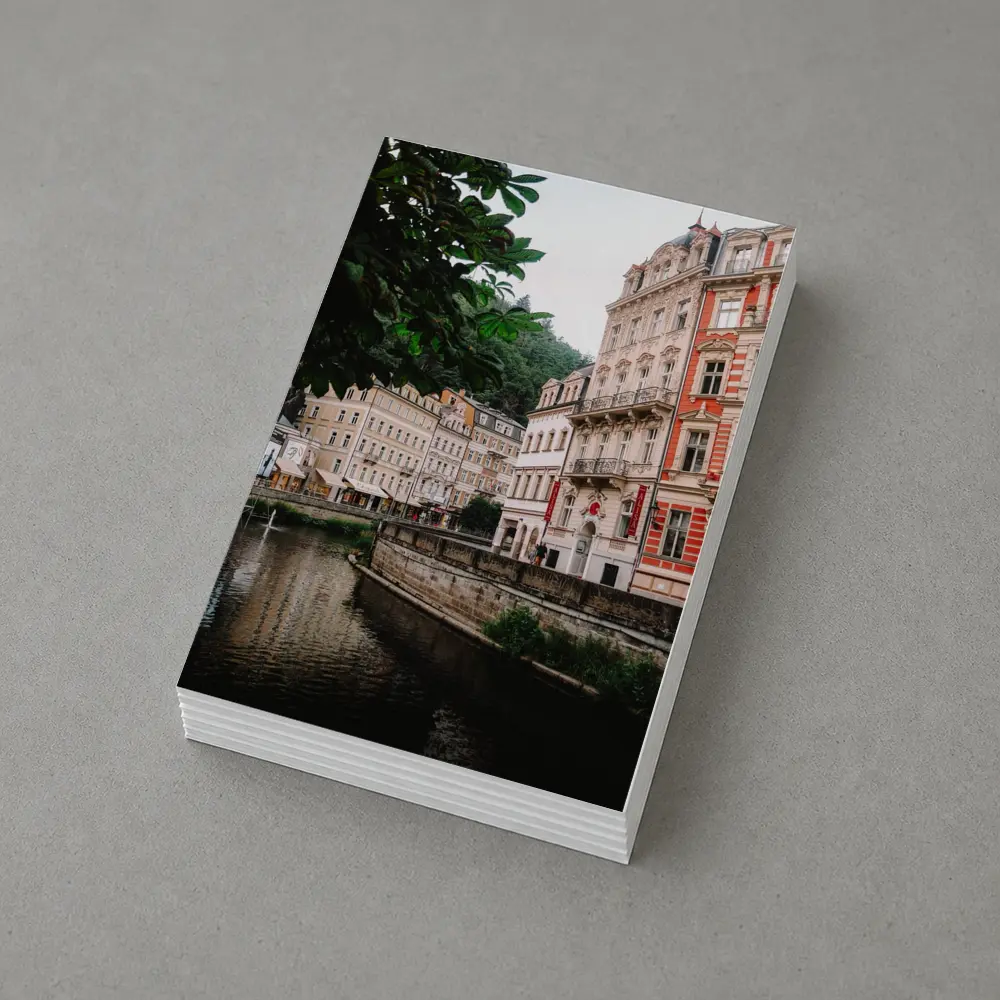 Karlovy Vary River Canal Historic Buildings – Postcards