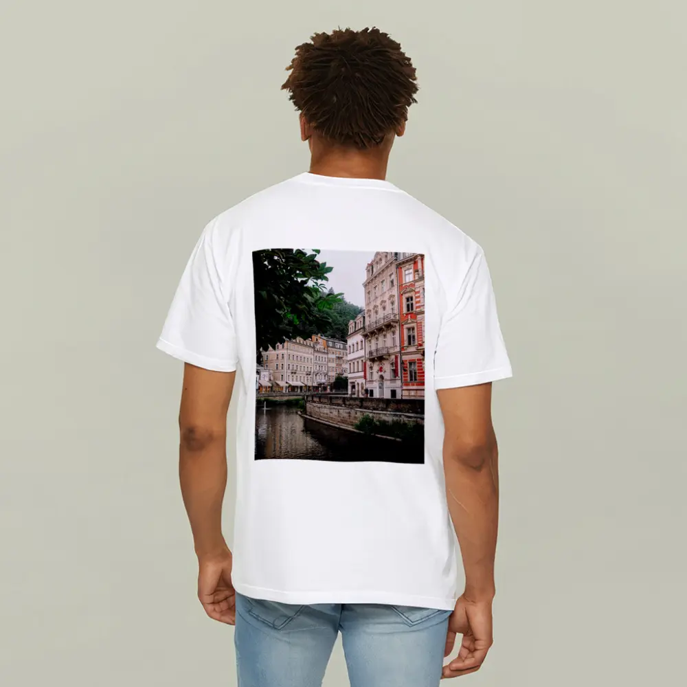 Karlovy Vary River Canal Historic Buildings – T-Shirts