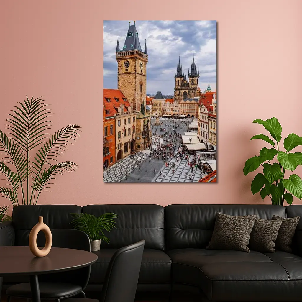 Prague Old Town Square Gothic Architecture – Wall Art