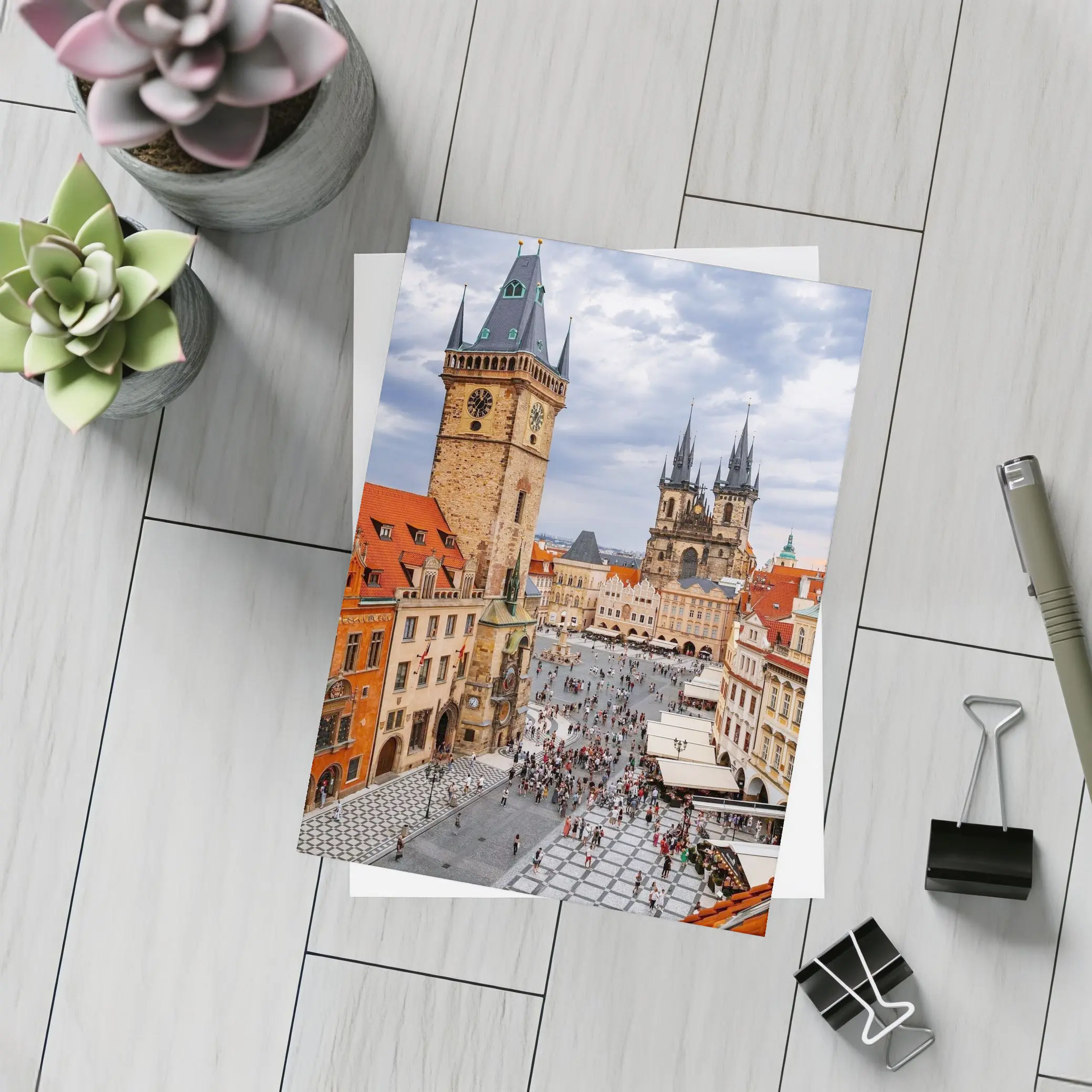 Prague Old Town Square Gothic Architecture – Postcards