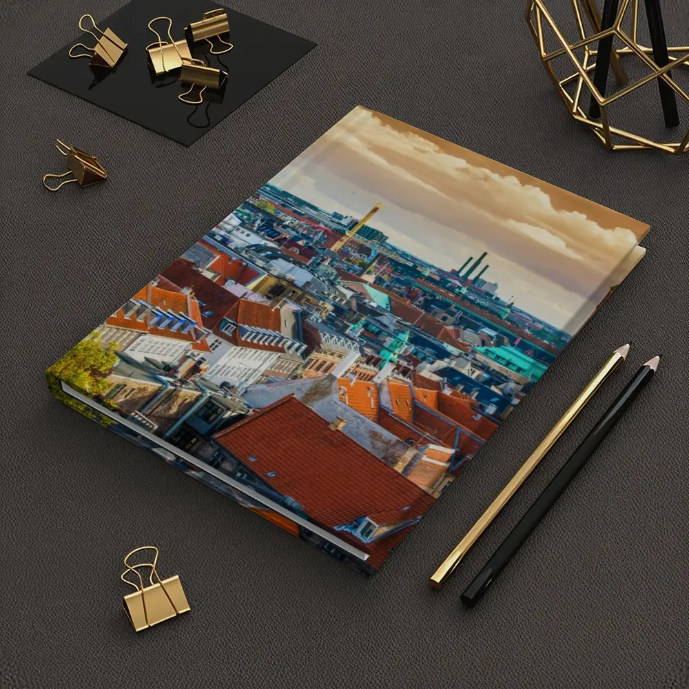 Copenhagen City Skyline Aerial Rooftop View – Notebooks