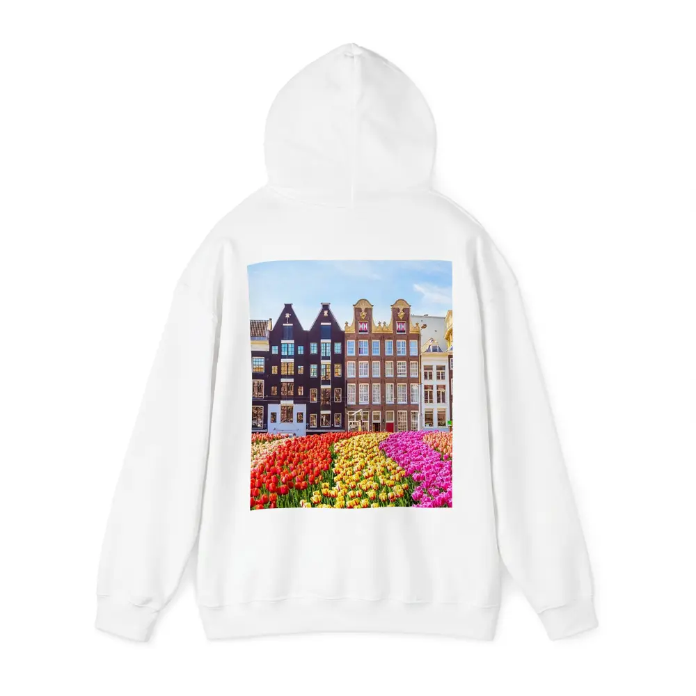 Amsterdam Canal Houses With Colorful Tulips – Hoodies
