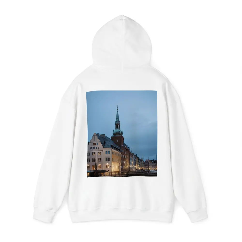 Copenhagen Nyhavn Canal Dusk Blue Sky – Hoodies