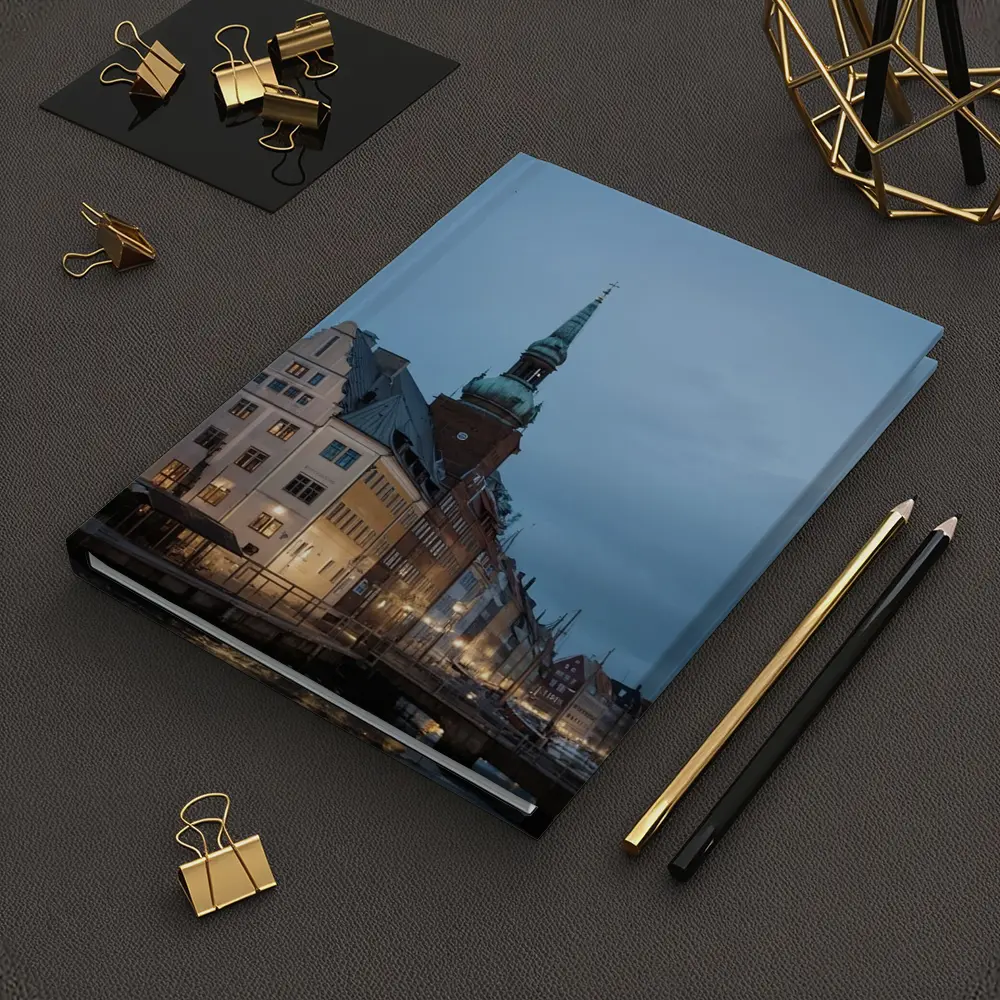 Copenhagen Nyhavn Canal Dusk Blue Sky – Notebooks