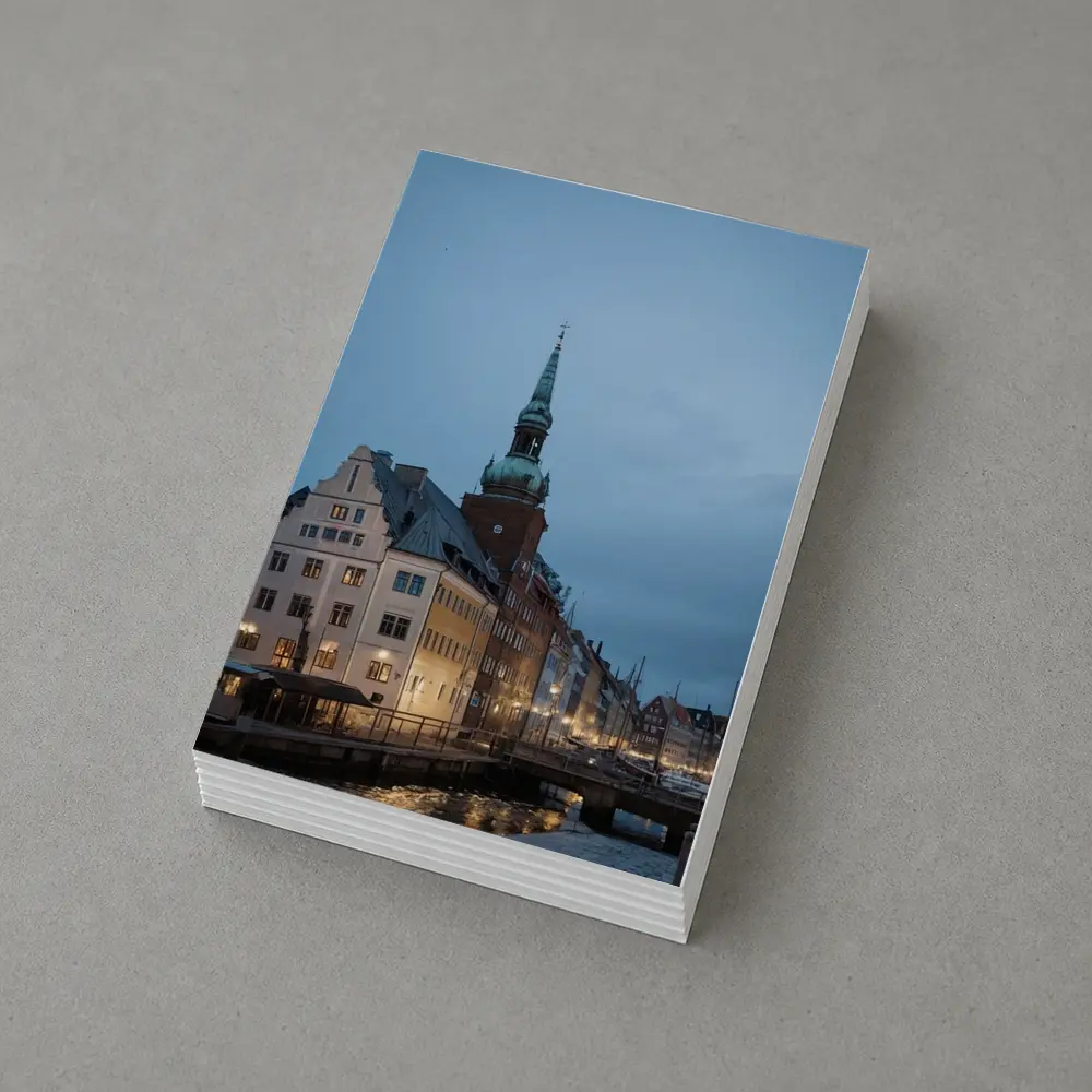 Copenhagen Nyhavn Canal Dusk Blue Sky – Postcards