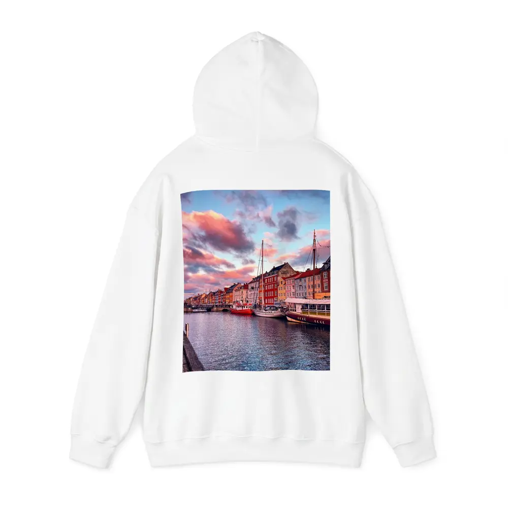 Nyhavn Canal Copenhagen Denmark Sunset Sky – Hoodies