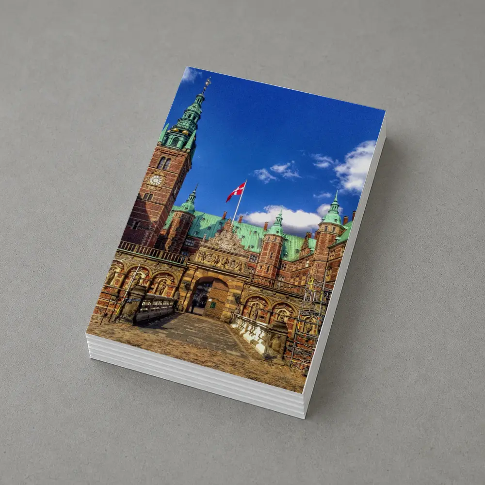 Frederiksborg Castle Copenhagen Denmark Blue Sky – Postcards