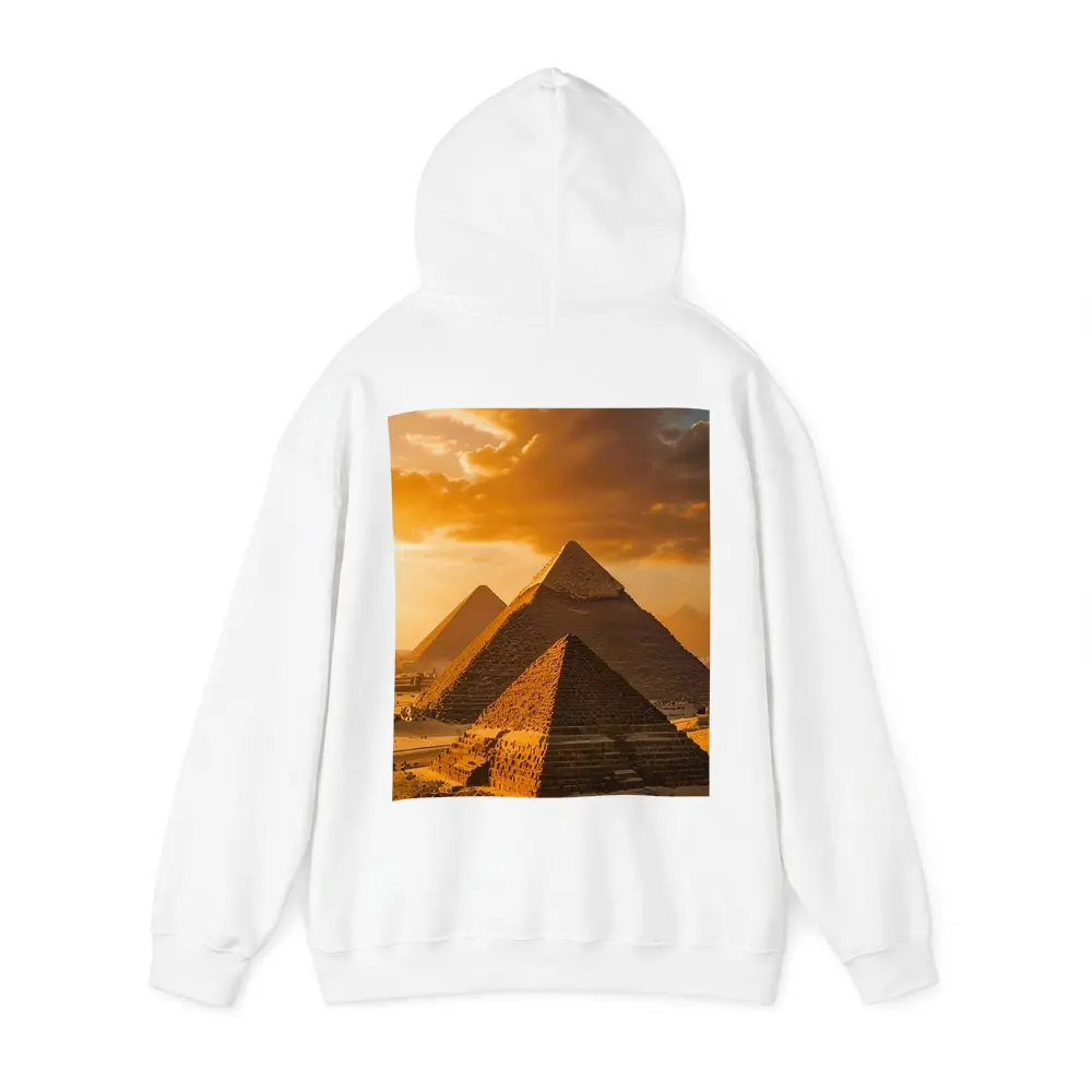 Giza Pyramids Egypt Golden Sunset Sky – Hoodies