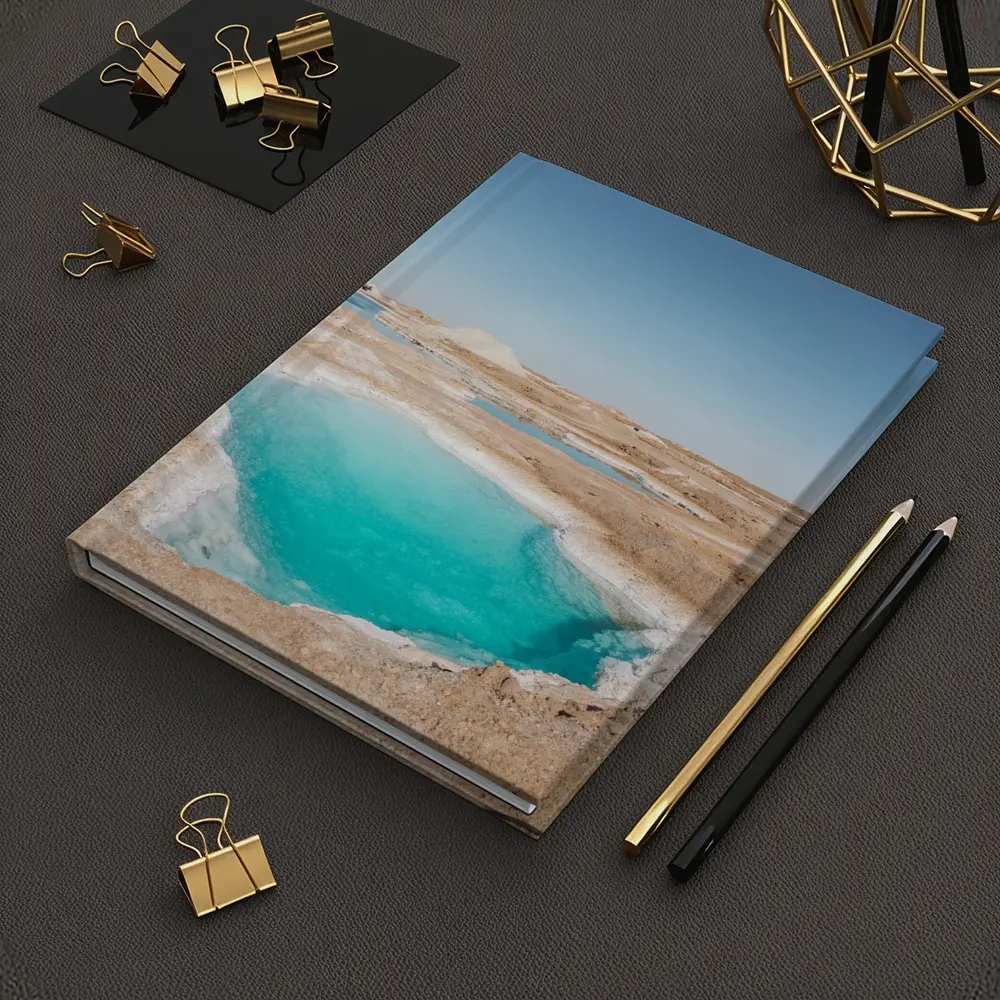 Turquoise Pool Arid Desert Dry Landscape – Notebooks