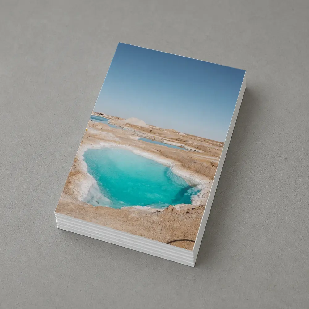 Turquoise Pool Arid Desert Dry Landscape – Postcards