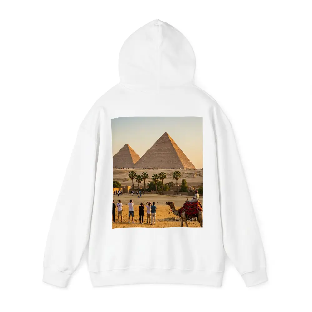 Pyramids of Giza Camels Desert Egypt – Hoodies