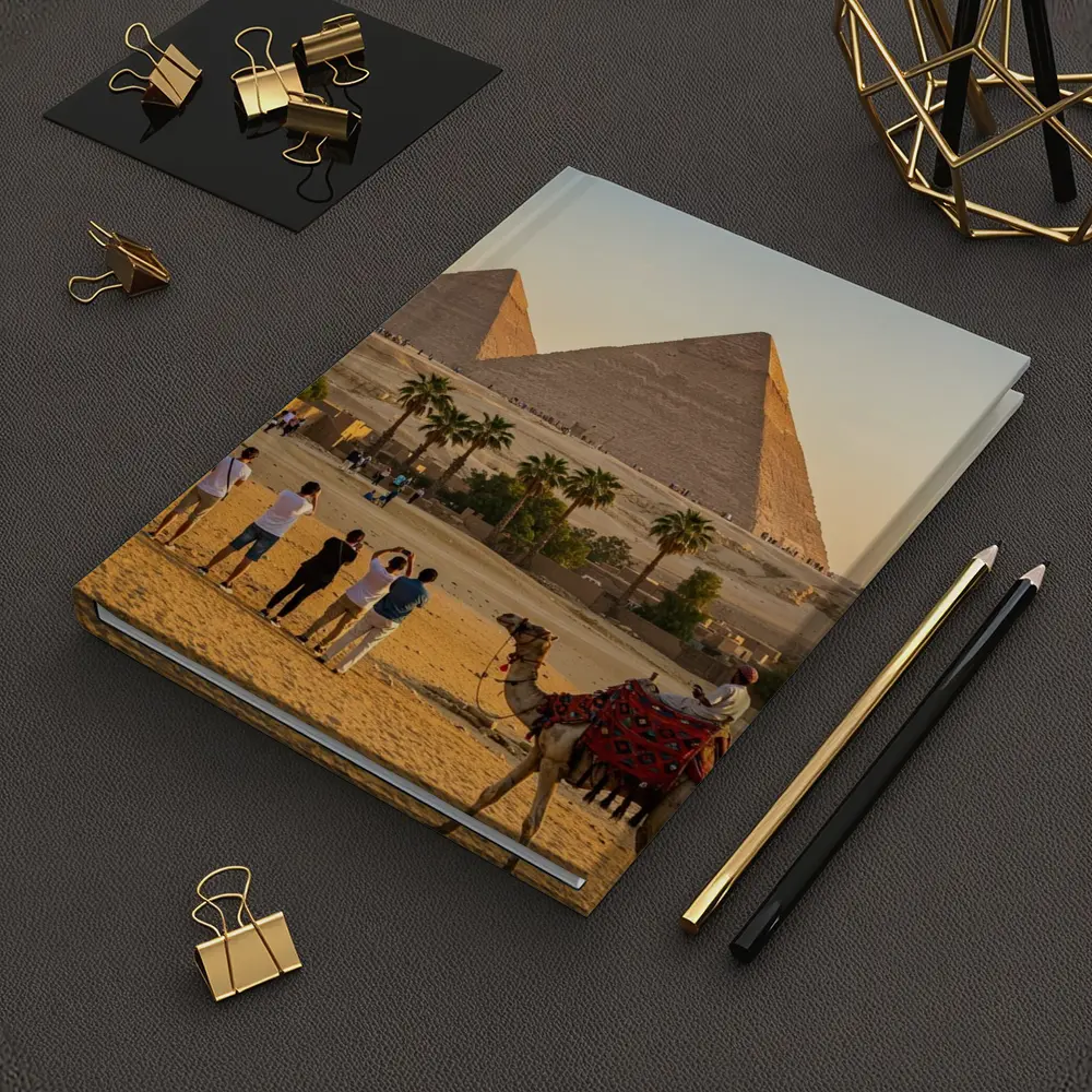 Pyramids of Giza Camels Desert Egypt – Notebooks