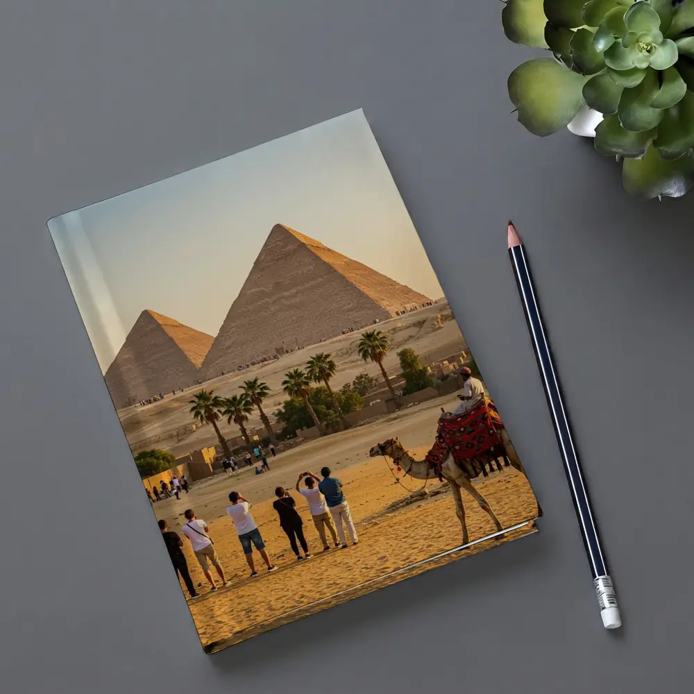 Pyramids of Giza Camels Desert Egypt – Notebooks