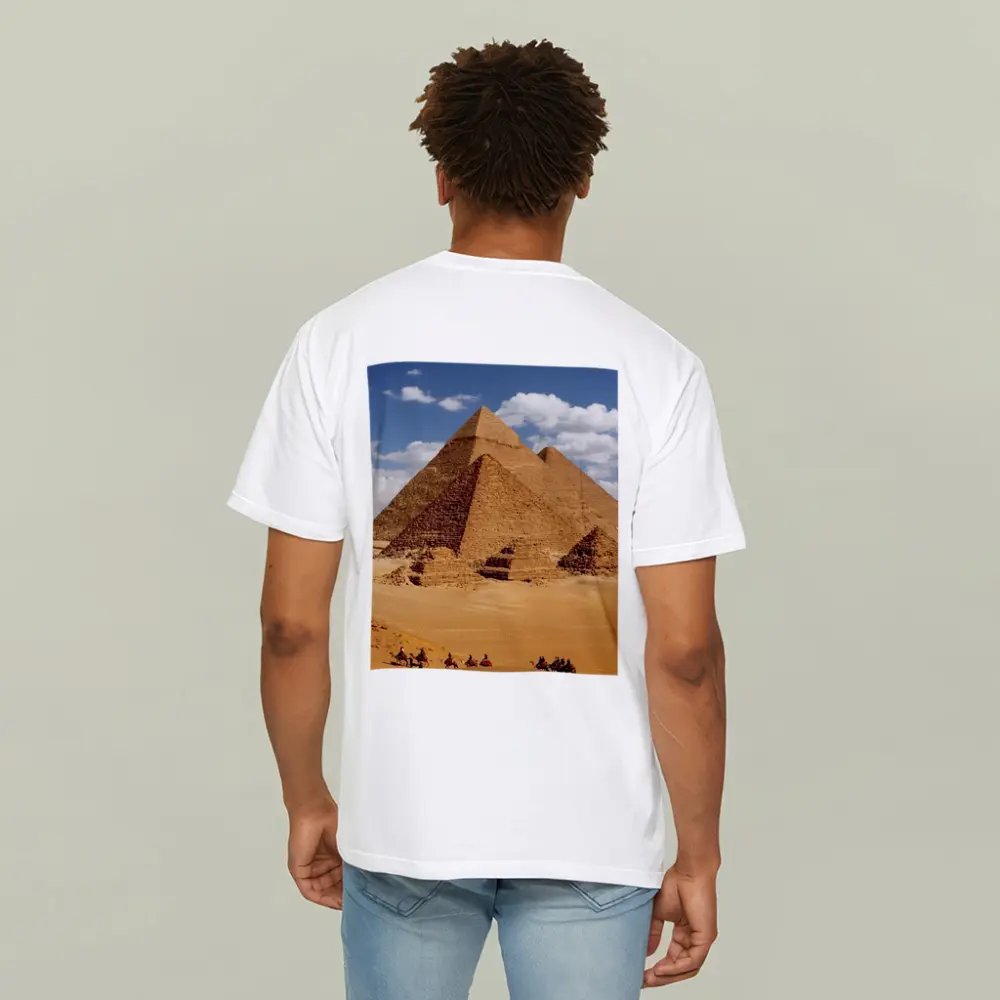Giza Pyramids Camel Caravan Desert Egypt – T-Shirts