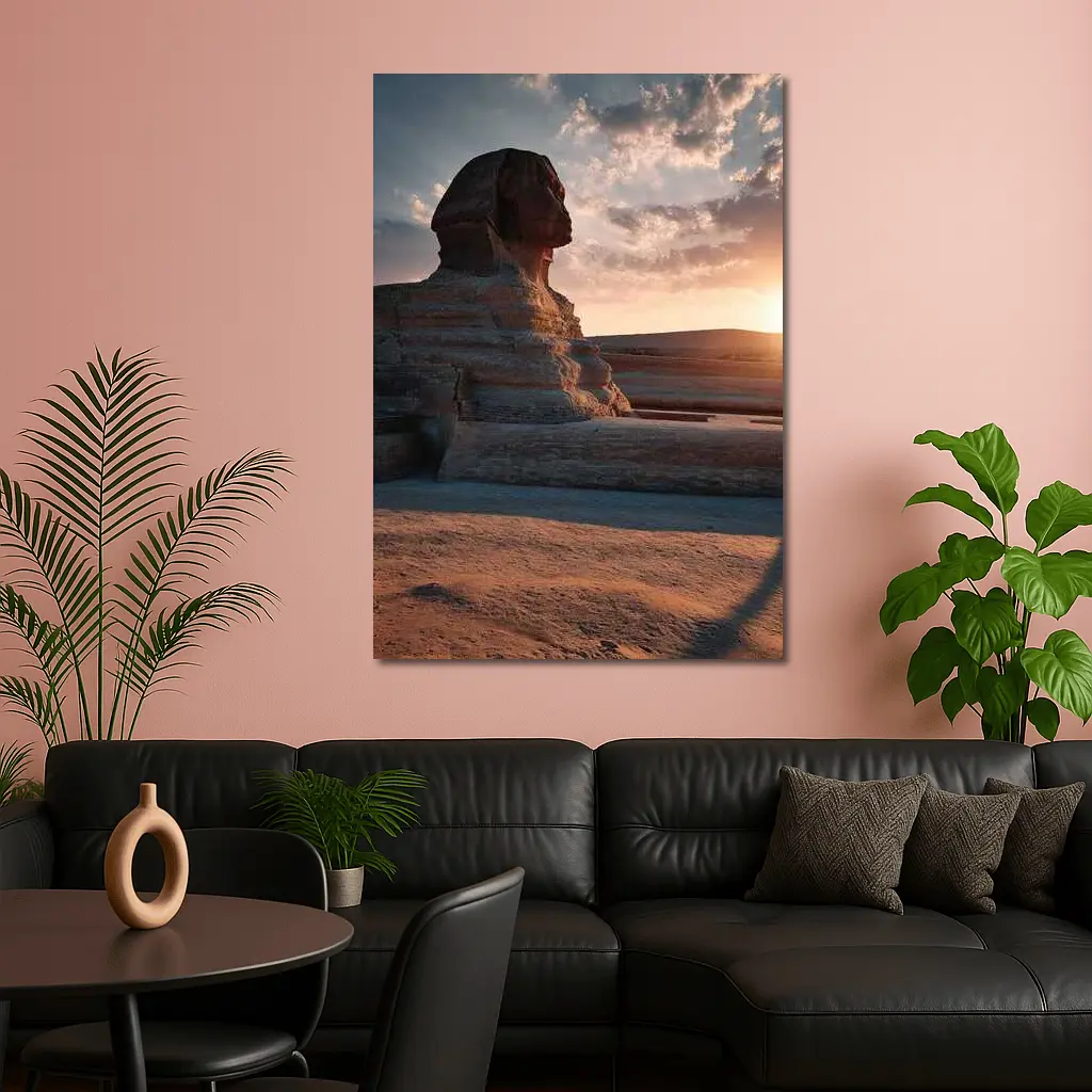 Great Sphinx of Giza at Sunset – Wall Art