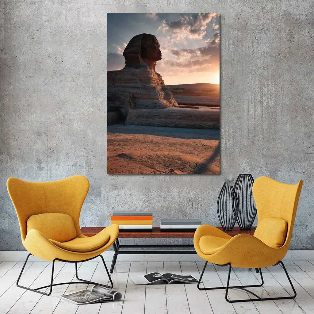 Great Sphinx of Giza at Sunset – Wall Art