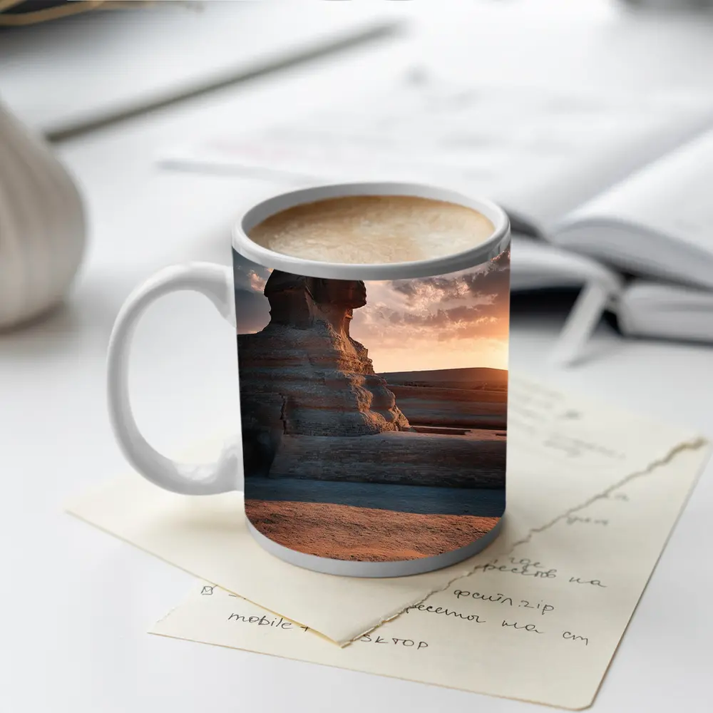 Great Sphinx of Giza at Sunset – Mugs