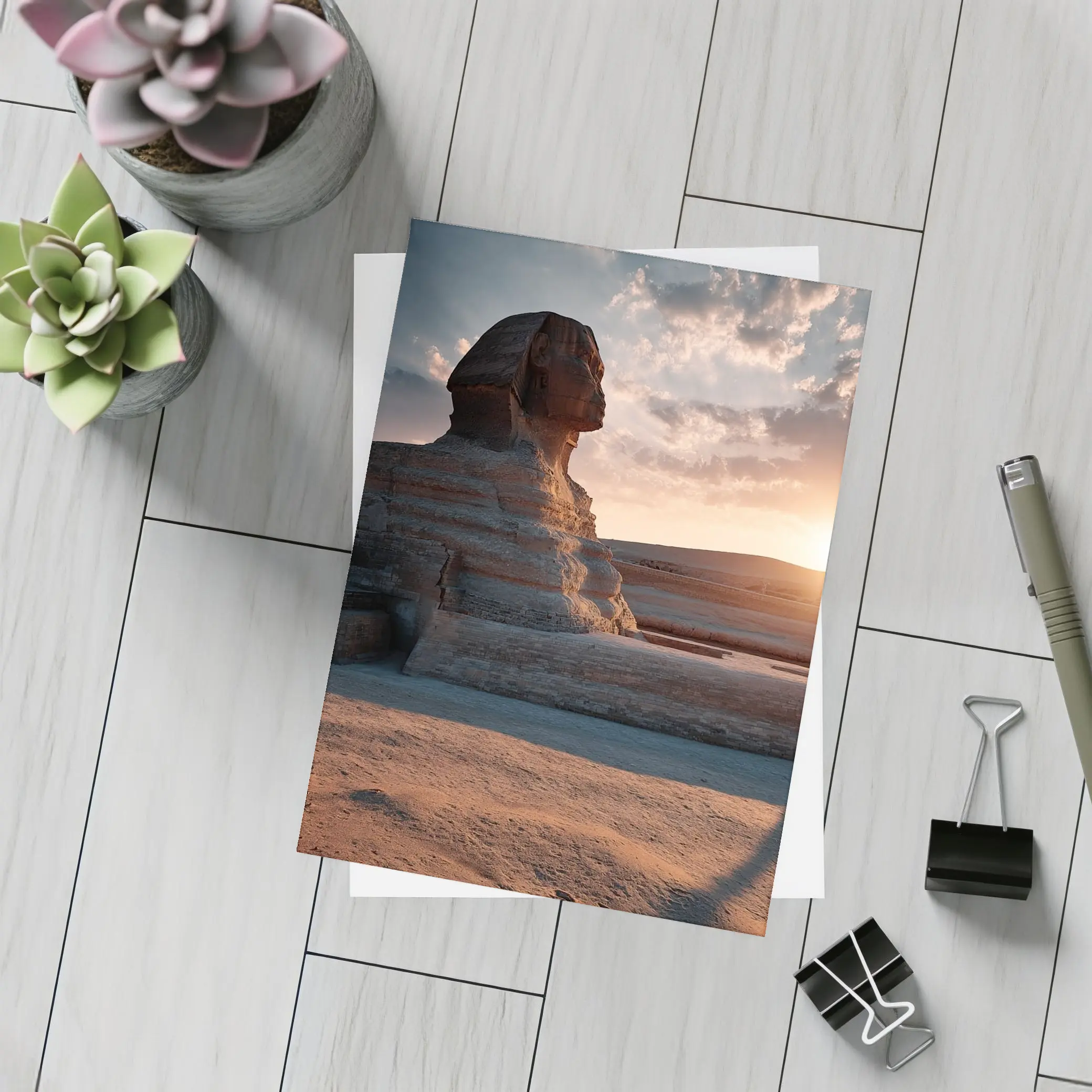 Great Sphinx of Giza at Sunset – Postcards