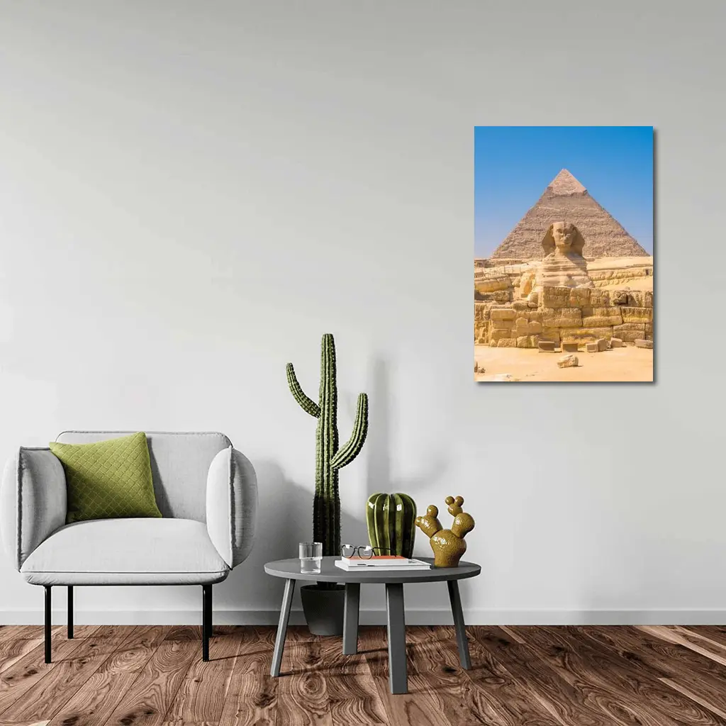 Great Sphinx Giza Pyramid Egypt Desert – Wall Art