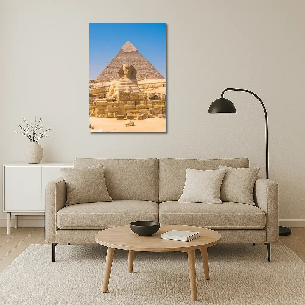 Great Sphinx Giza Pyramid Egypt Desert – Wall Art