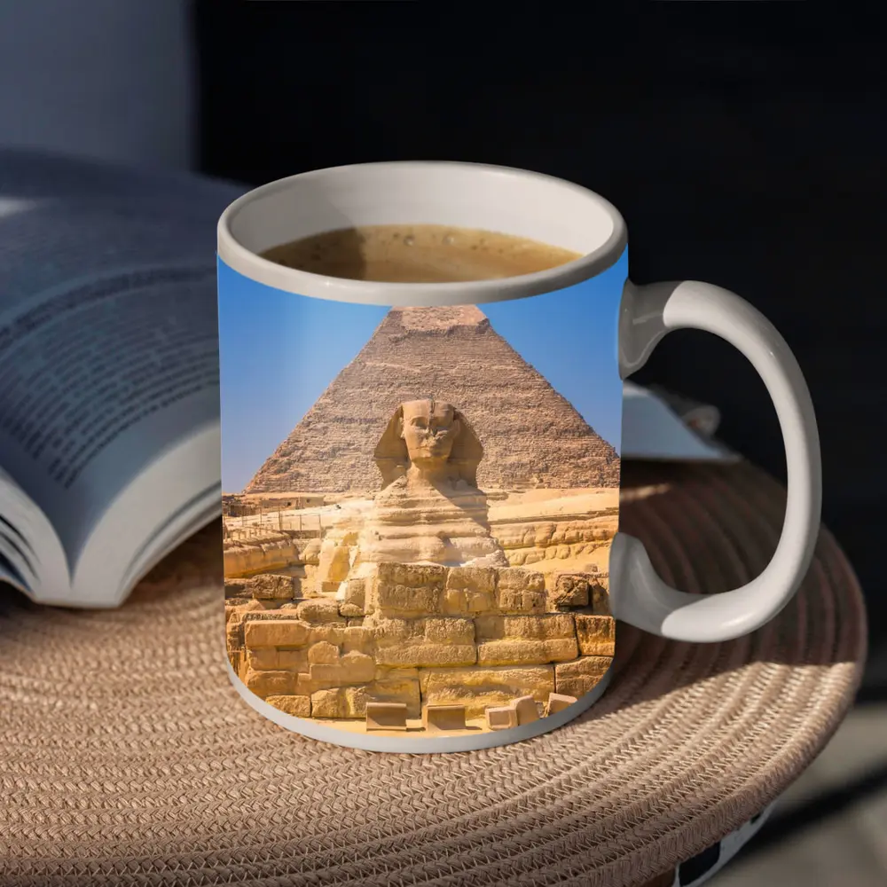 Great Sphinx Giza Pyramid Egypt Desert – Mugs