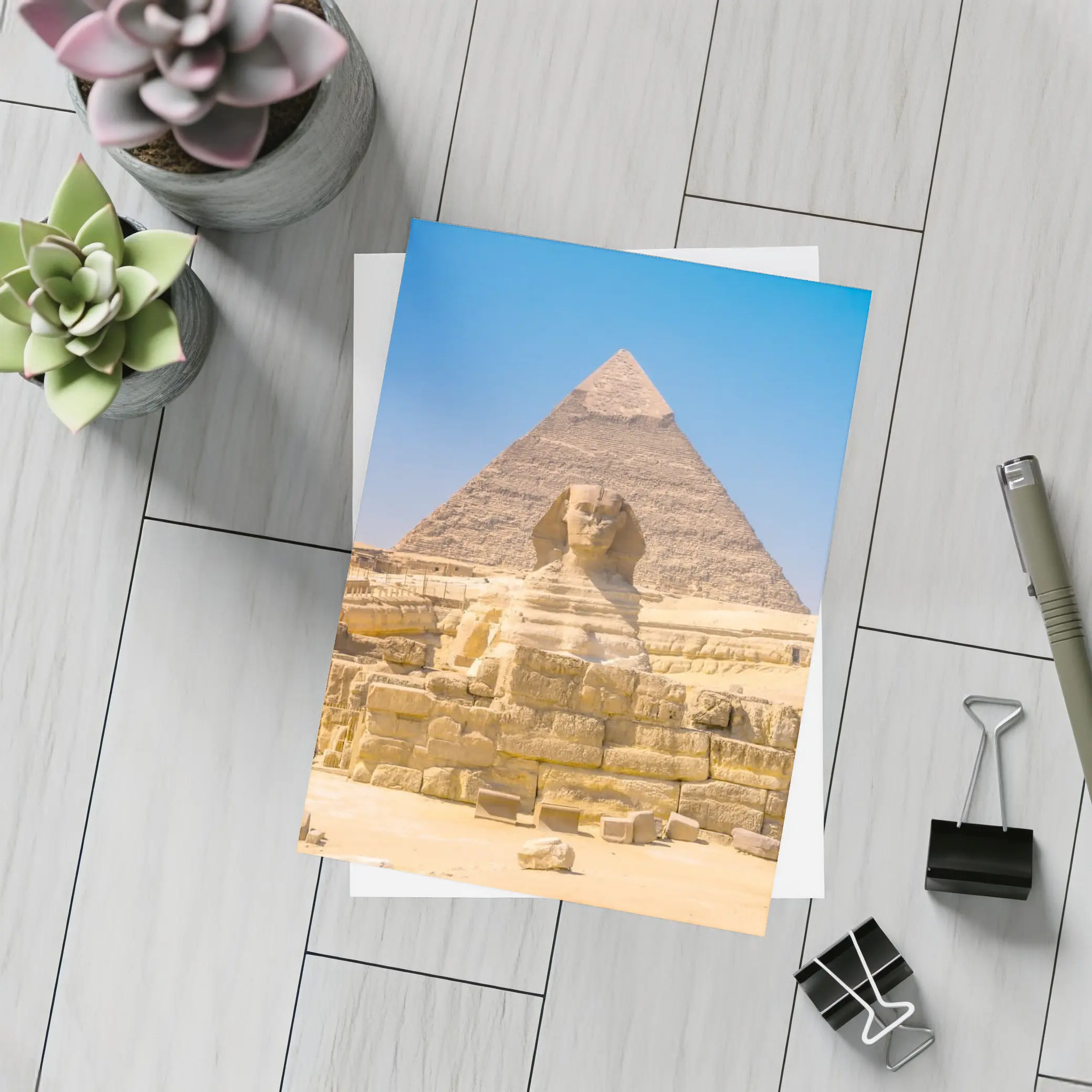 Great Sphinx Giza Pyramid Egypt Desert – Postcards