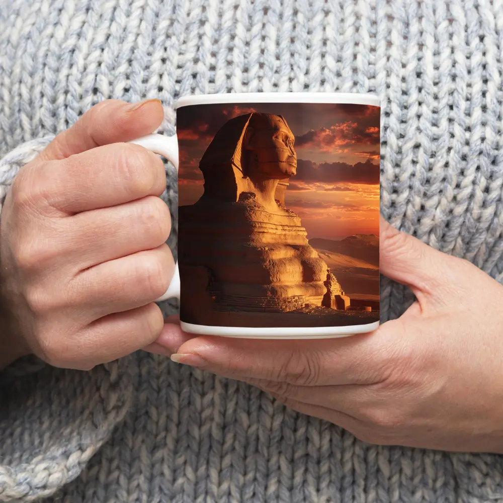 Great Sphinx of Giza Desert Sunset – Mugs