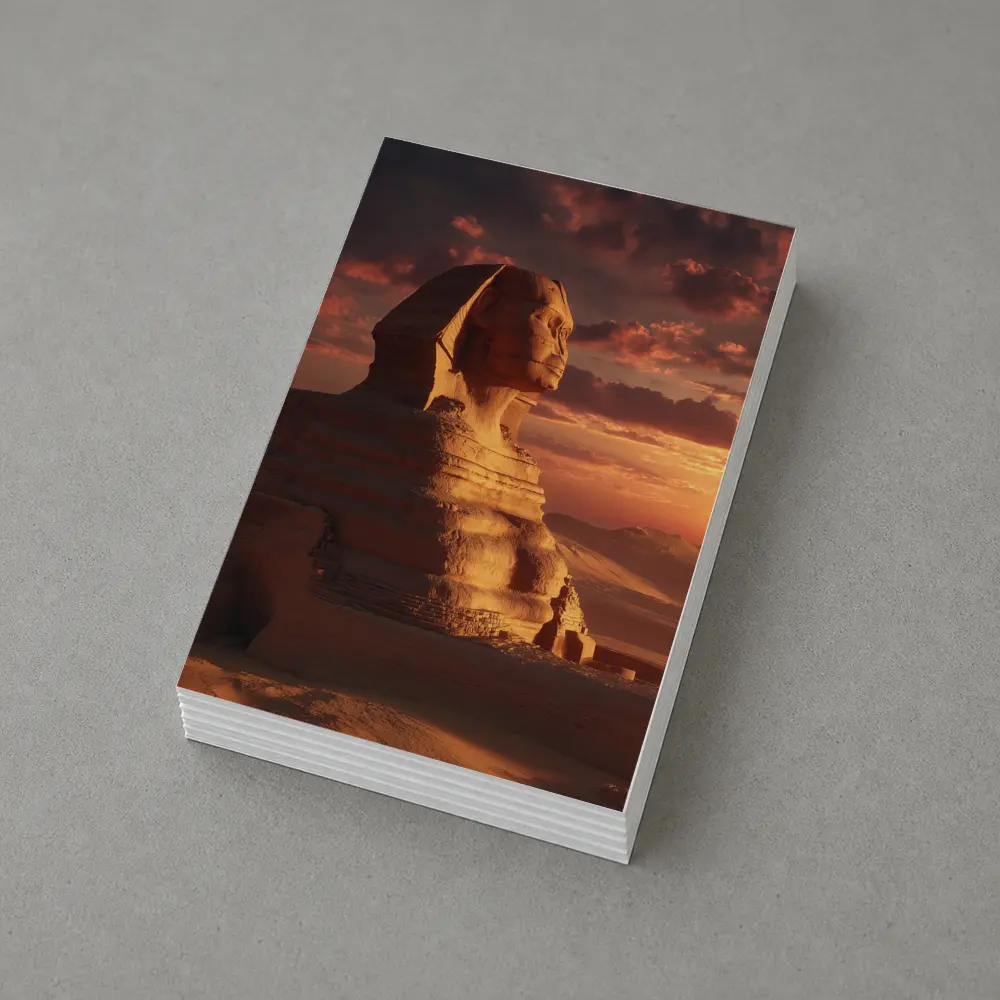 Great Sphinx of Giza Desert Sunset – Postcards